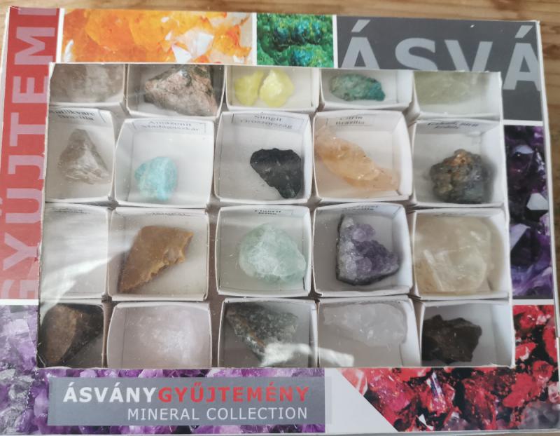 Ásványgyűjtemény 20 darabos