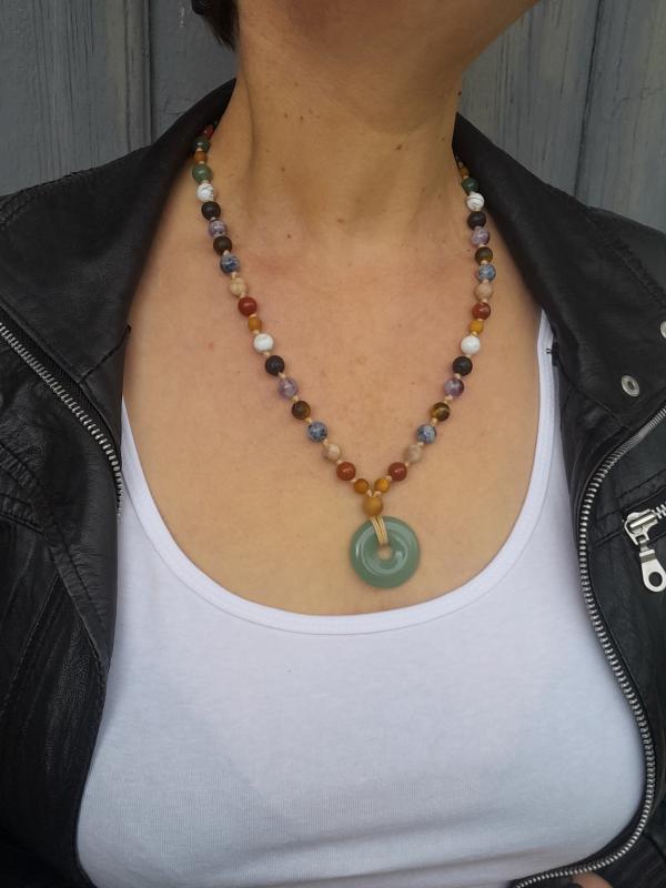 Bohém ásvány nyaklánc