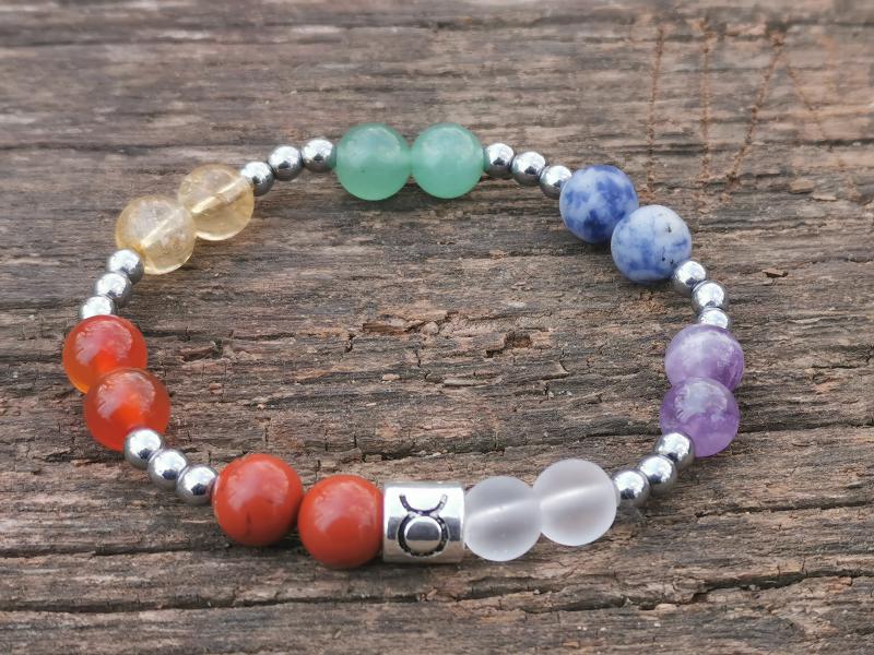 Csakra zodiákus karkotő