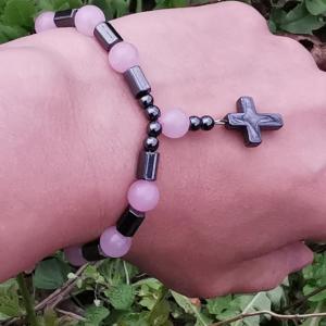 1-tizedes rózsafűzér karkötő