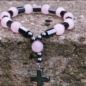 1-tizedes rózsafűzér karkötő