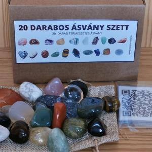 20 darabos ásvány szett