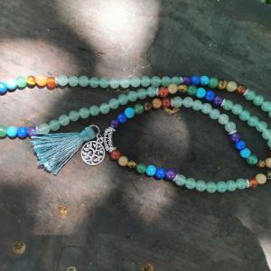 Aventurin 7 csakra mala nyaklánc