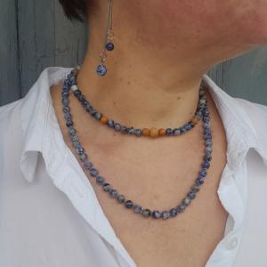 Szodalit ékszer szett