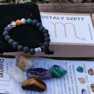 Zodiákus kristály szett- Skorpió