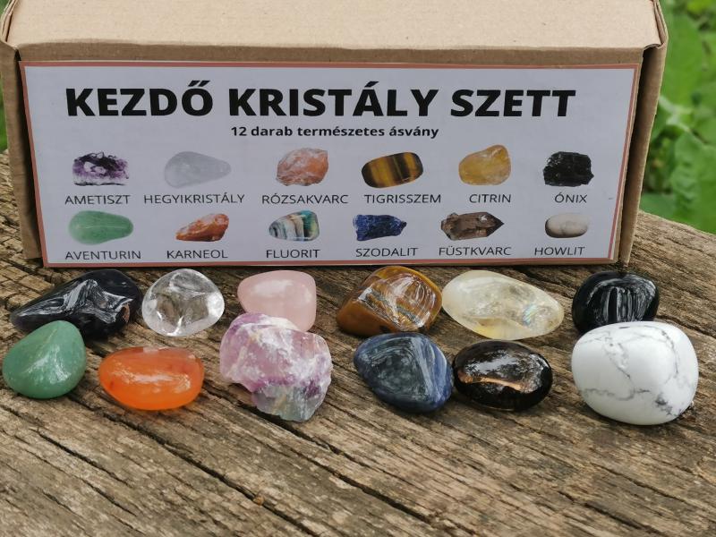 Kezdő  kristály szett 12 darabos