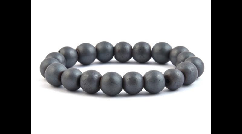 Matt hematit karkötő