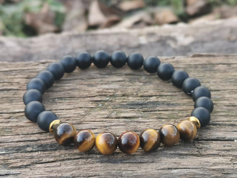 Matt Ónix-Tigrisszem karkötő