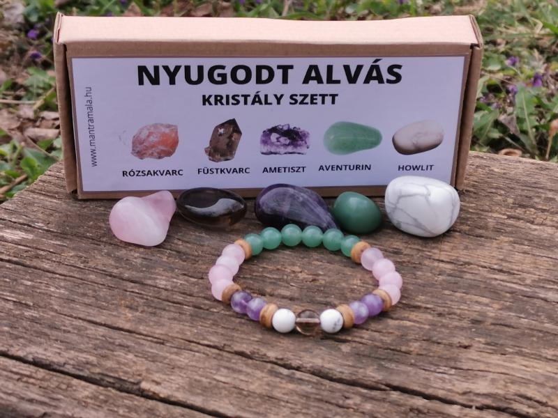 Nyugodt alvás kristály szett