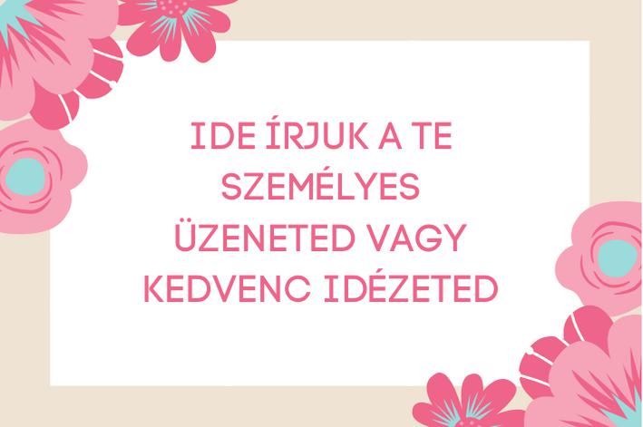 Rózsakvarc ásvány karkötő személyes üzenettel