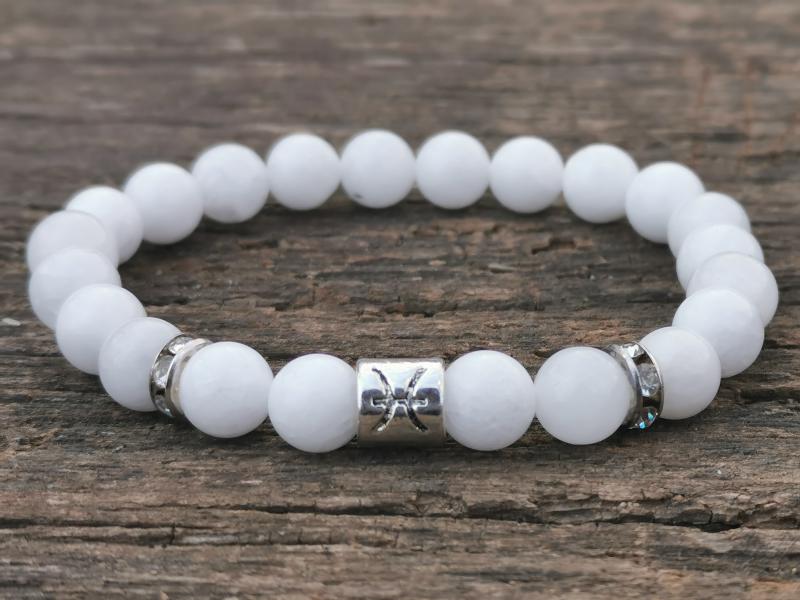 Tejkvarc zodiákus karkötő