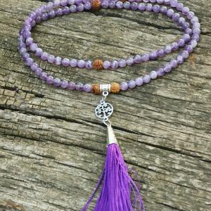 Ametiszt mala nyaklánc