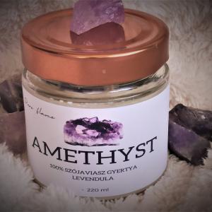 Ametiszt szójaviasz gyertya