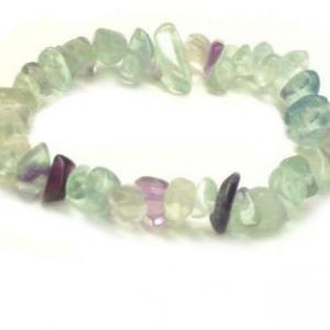 Fluorit  szemcse karkötő