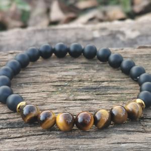 Matt Ónix-Tigrisszem karkötő