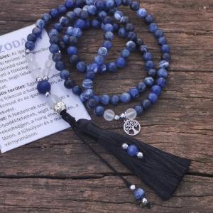 Szodalit mala nyaklánc