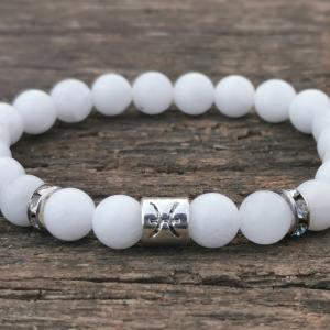 Tejkvarc zodiákus karkötő