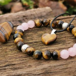 Tigrisszem-Rózsakvarc szett