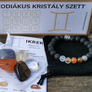 Zodiákus kristály szett- Ikrek