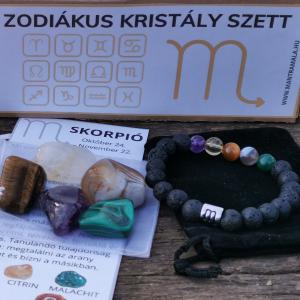 Zodiákus kristály szett- Skorpió