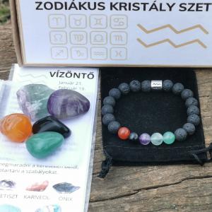 Zodiákus kristály szett- Vízöntő