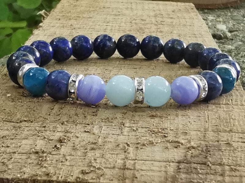 Torokcsakra karkötő