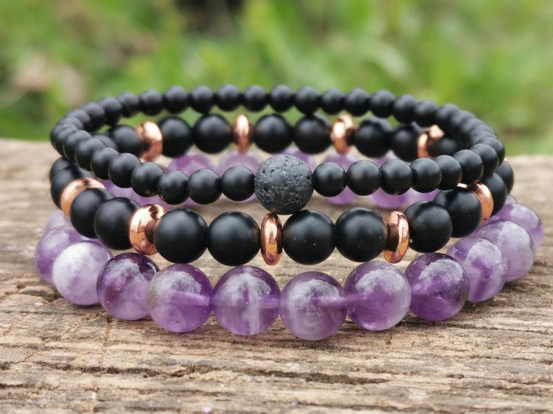 Trio Mantra ásvány karkötő szett