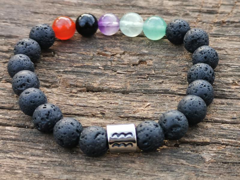 Vízöntő aromaterápiás karkötő