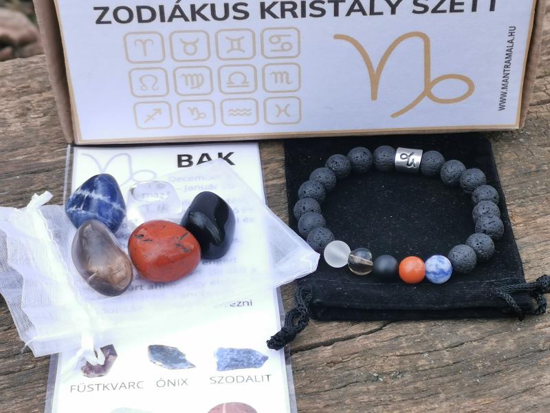Zodiákus kristály szett- Bak