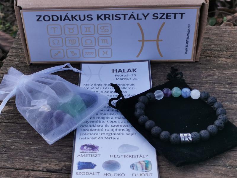Zodiákus kristály szett- Halak