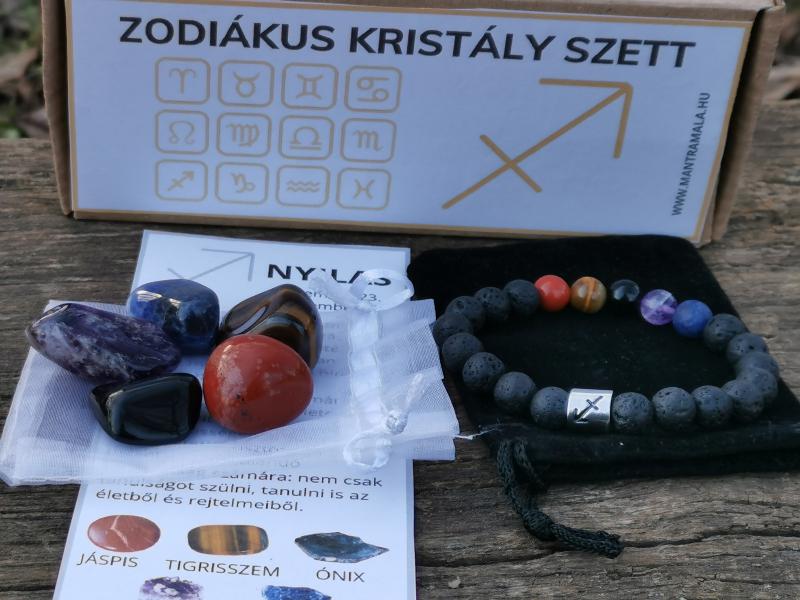 Zodiákus kristály szett- Nyilas