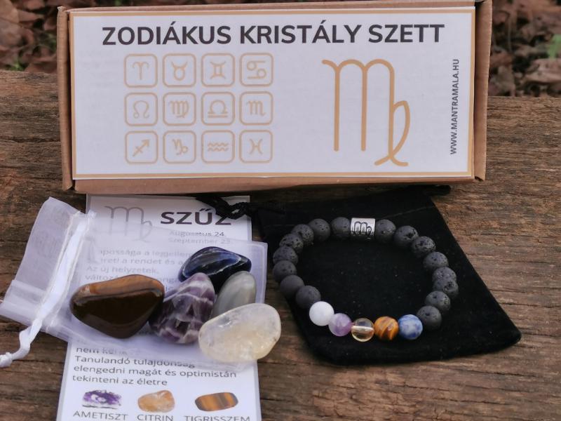 Zodiákus kristály szett- Szűz