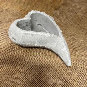 gipsz tál szív íves mintás