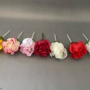 tálcás selyemvirágfej  rózsafej nyiló