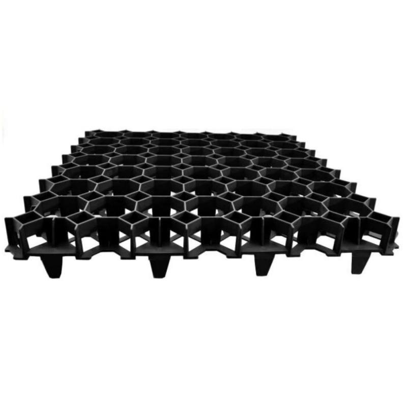Műanyag gyeprács (50x50x3,9cm) fekete