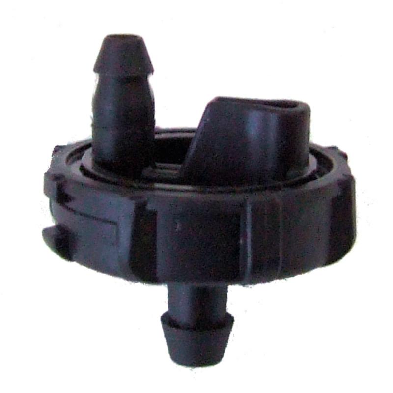 Rivulis tisztítható, labirintos csepegtető gomba 2-4-8l/h kétkörmös, 4mm-es R osztóhoz