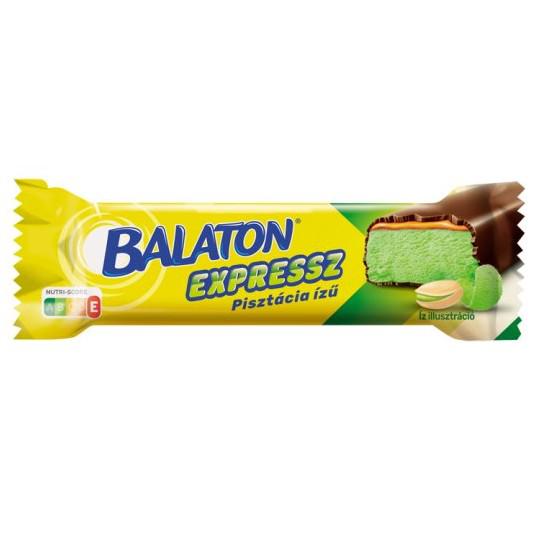 Balaton Expressz étcsokoládéval mártott pisztácia ízű szelet karamellel 35 g