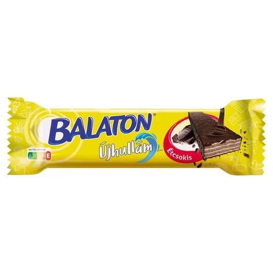Balaton Újhullám étcsokoládéval mártott, kakaós krémmel töltött ostya 30 g