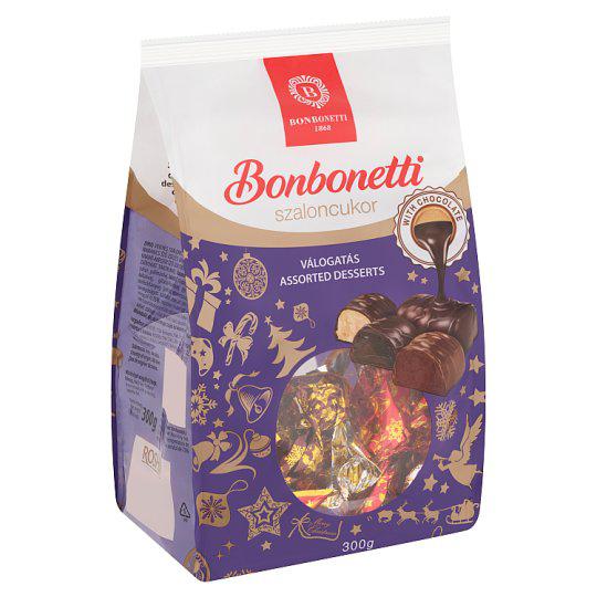 Bonbonetti szaloncukor válogatás ét- és tejcsokoládéval mártva 300 g