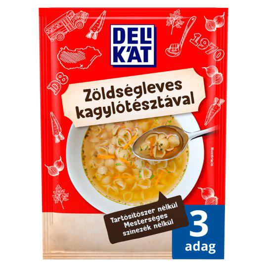 Delikát zöldségleves kagylótésztával 44 g