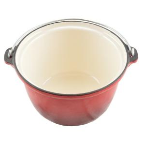 ZOMÁNCOZOTT ÖNTÖTTVAS BOGRÁCS 5 LITERES PIROS