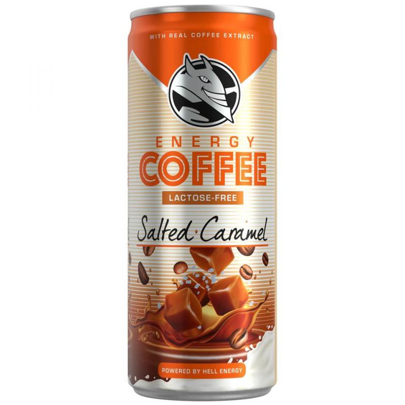 HELL ICE COFFEE SALTED CARAMEL UHT LAKTÓZMENTES KÁVÉS ITAL 0.25L DOBOZ