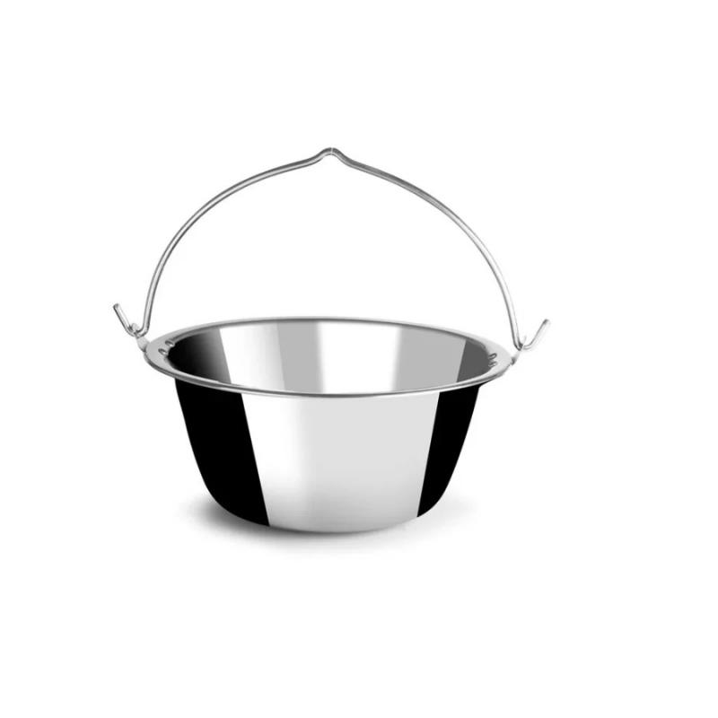 Inox vastagfalú bogrács 10 liter