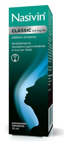 Nasivin Classic 0,5mg/ml oldatos orrspray 10ml