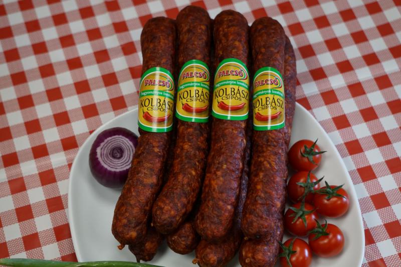 Palcsó- Hagyományos ízesítésű csípős kolbász, 1pár ~420g