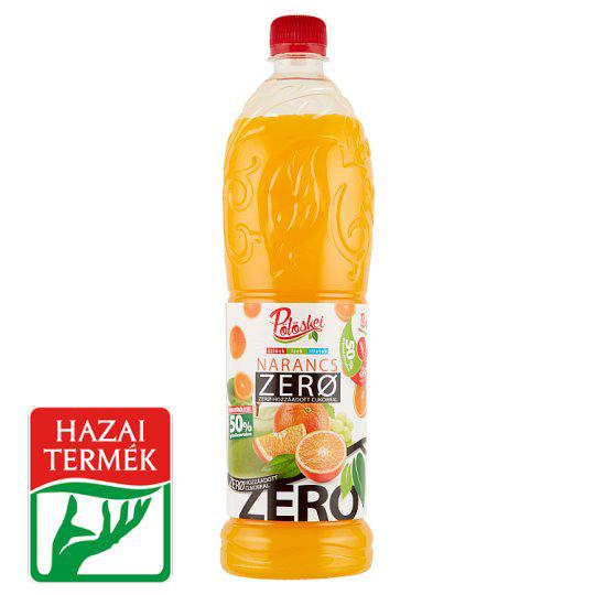 Pölöskei Zerø narancs ízű szörp édesítőszerekkel 1 l