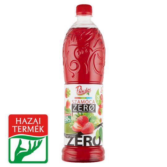 Pölöskei Zerø szamóca ízű szörp édesítőszerekkel 1 l