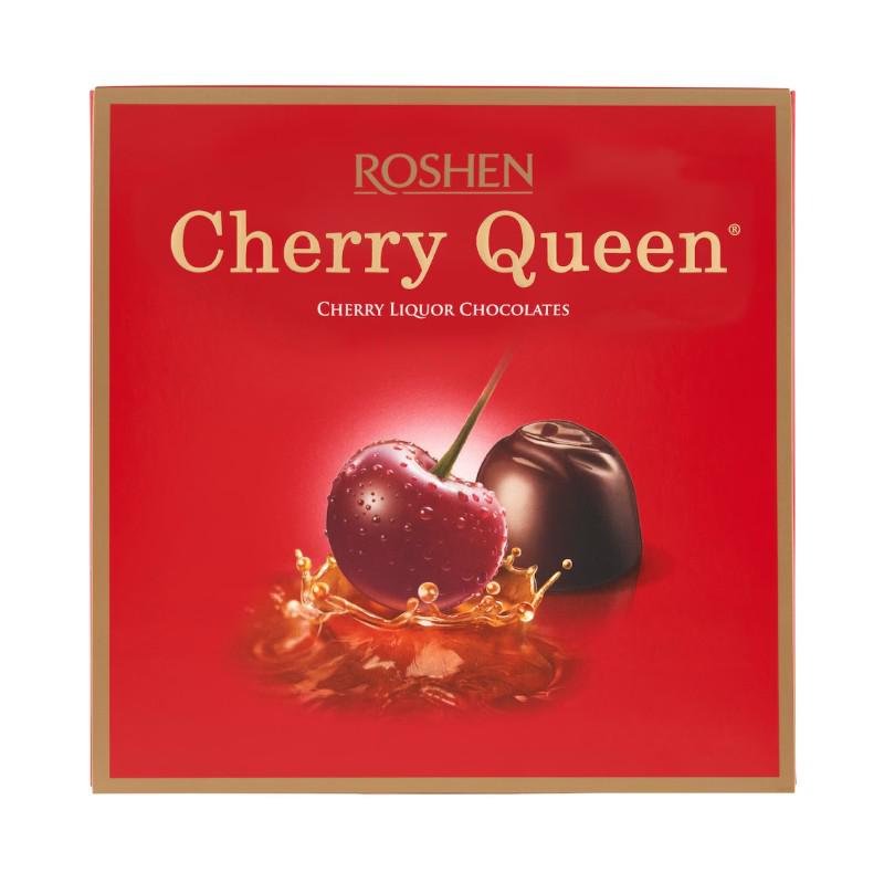 Roshen Cherry Queen étcsokoládés alkoholos-meggyes bonbon 192 g