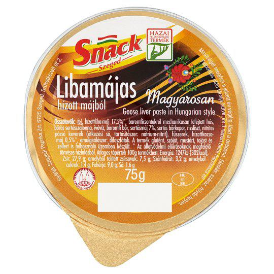 Snack Szeged Príma libamájas hízott májból 100 g