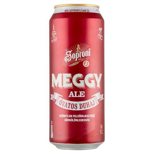 Soproni Óvatos Duhaj Meggy Ale szűretlen felsőerjesztésű sörkülönlegesség 4% 0,5 l doboz